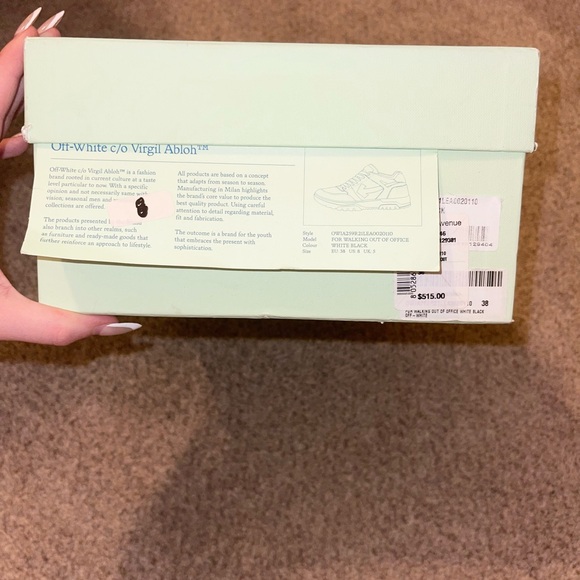 Off White “For Walking Out Of Office” White Black - Picture 10 of 10